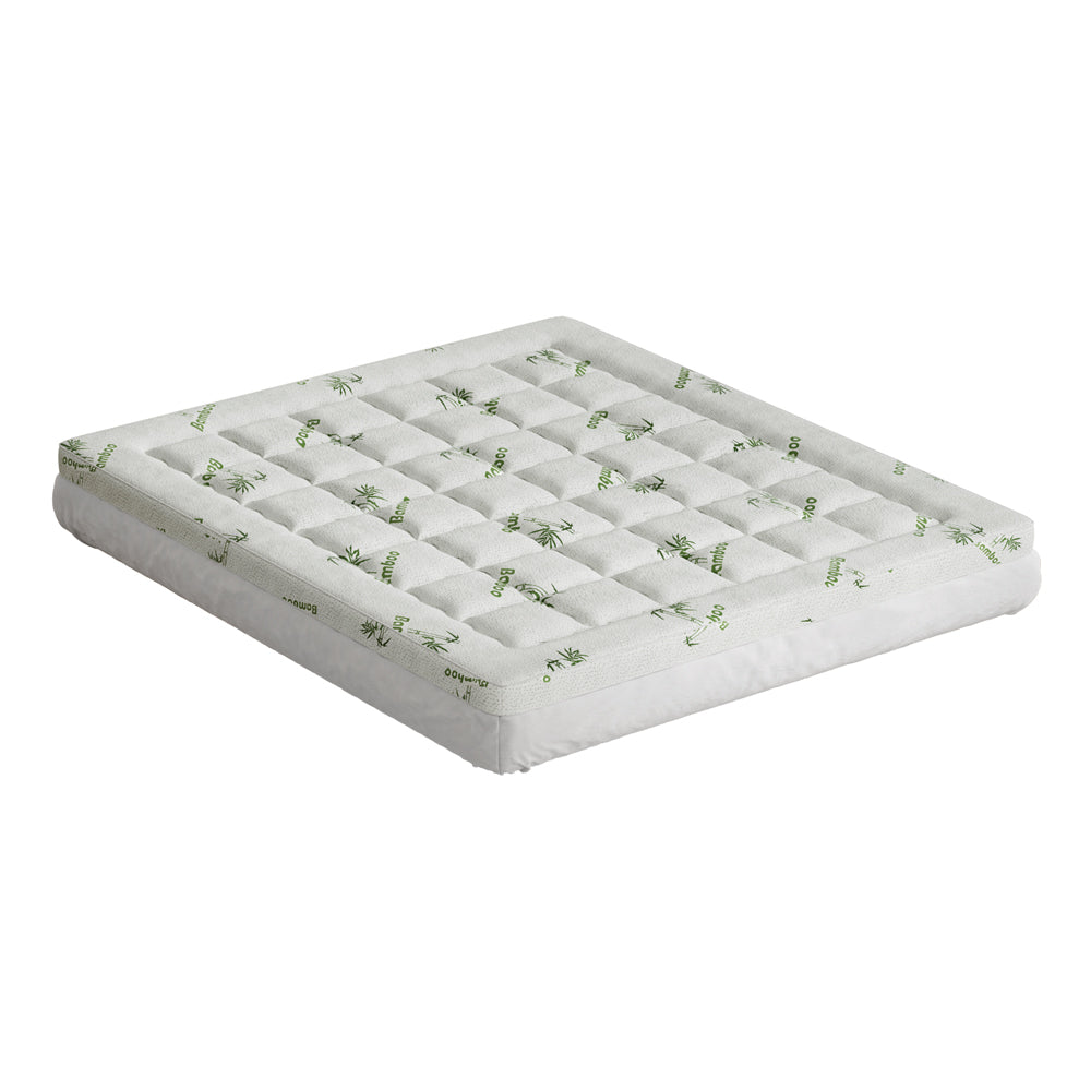 Mattress Topper Pillowtop Bamboo 7.5cm Double King Single Queen