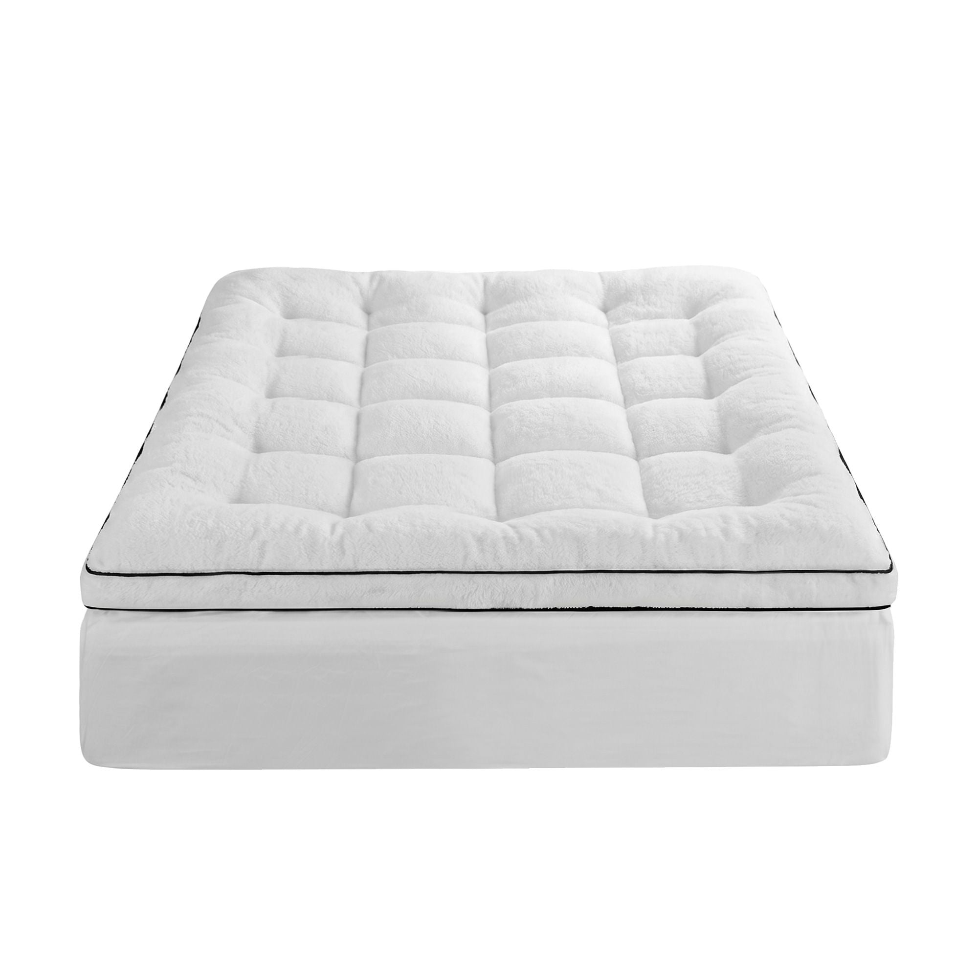 Double Mattress Topper 5cm Coral Fleece | Simpledeals