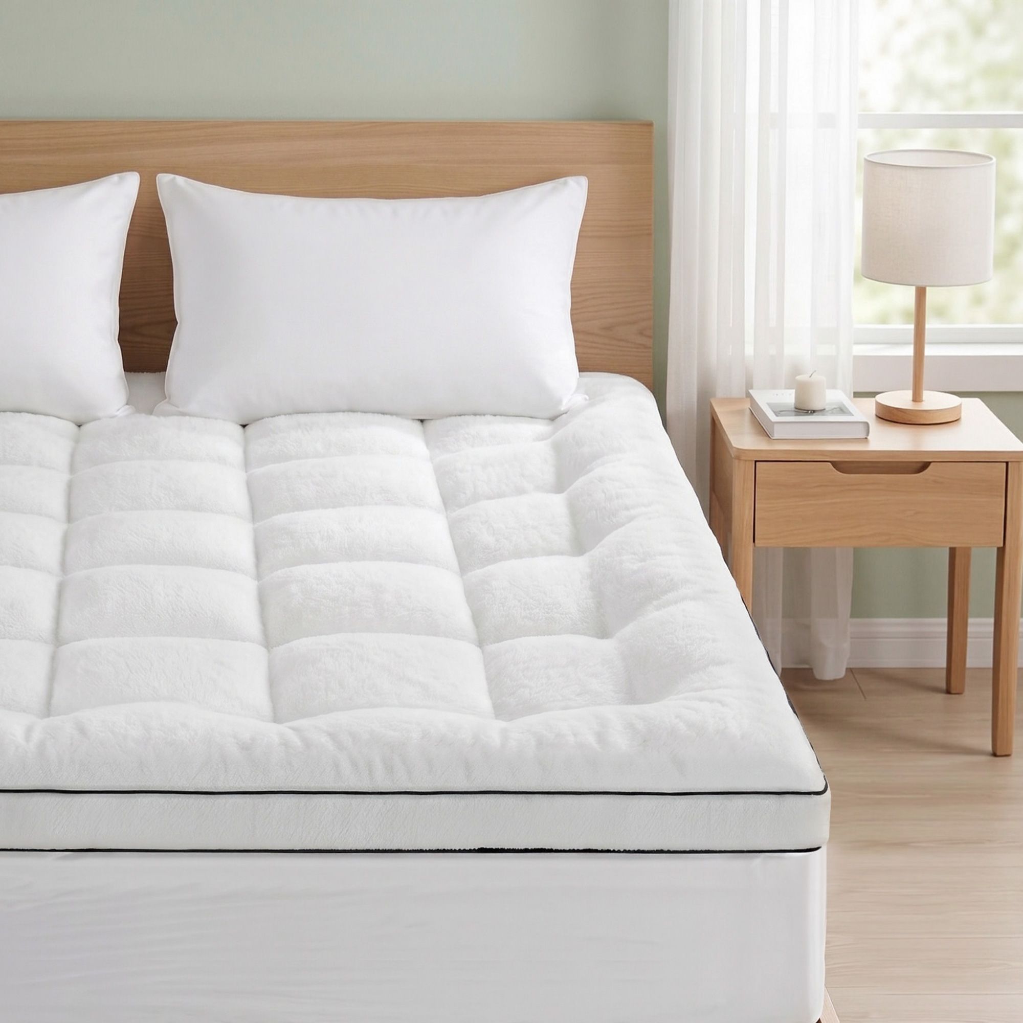 Double Mattress Topper 5cm Coral Fleece | Simpledeals
