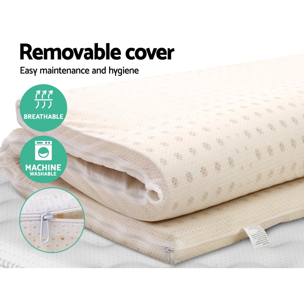 7.5cm Latex Mattress Topper Queen Comfortable Sleep