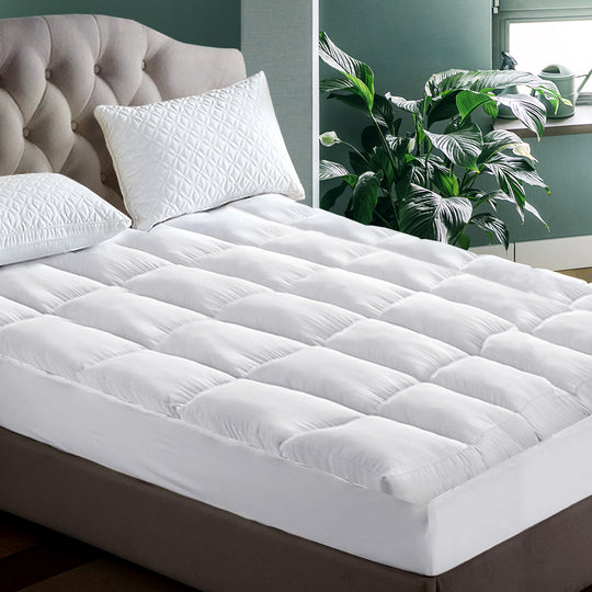 King Mattress Topper Pillowtop 1000GSM Microfibre Filling Protector | Giselle Bedding Size Memory