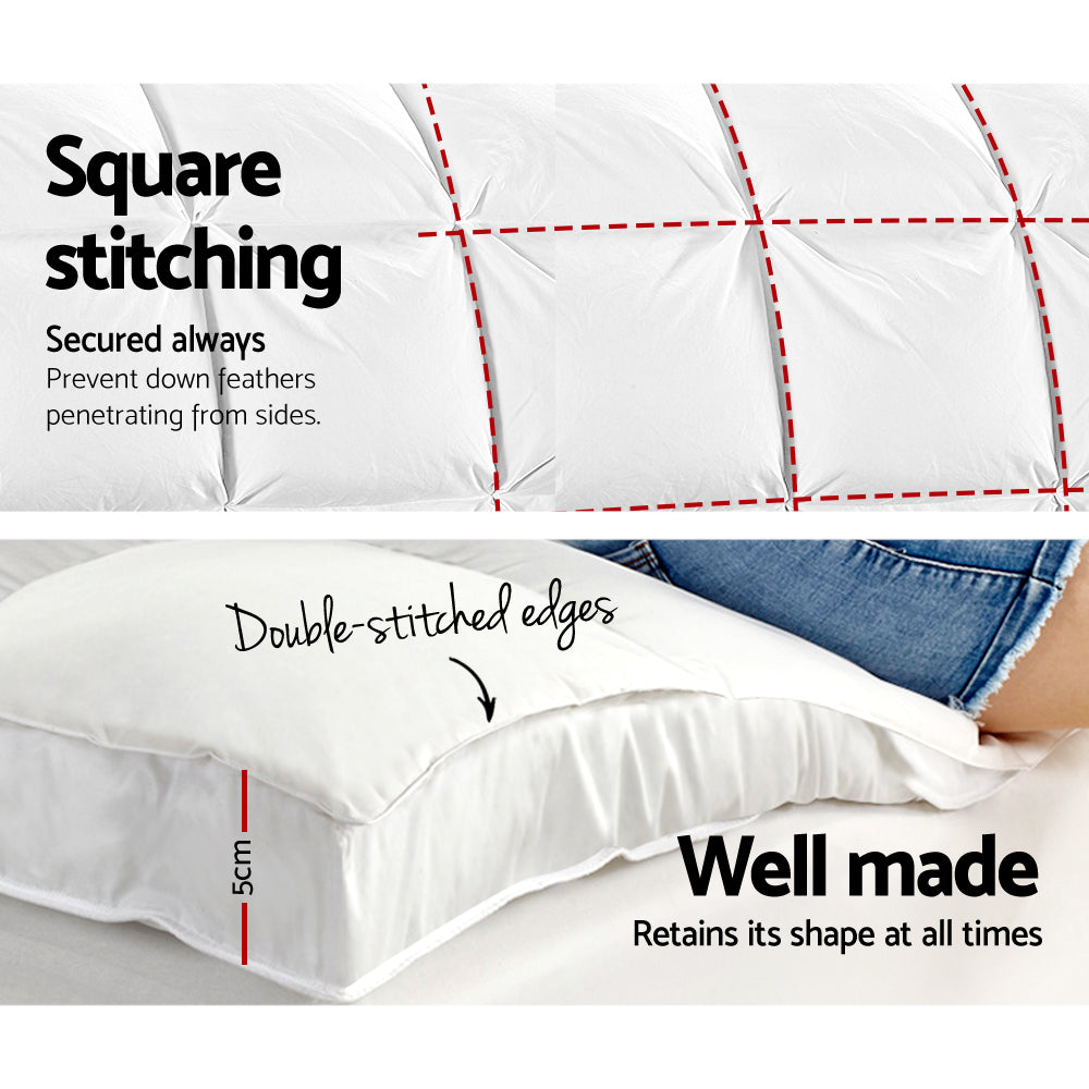 Queen Mattress Topper Pillowtop 1000Gsm Microfibre Filling Protector