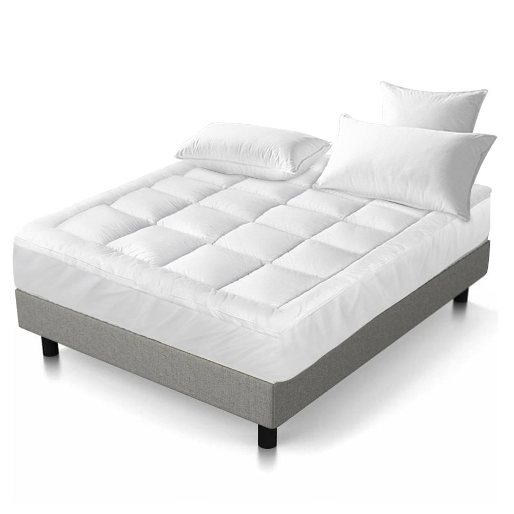 Single Mattress Topper Pillowtop Protector Pad Comfortable Bedding