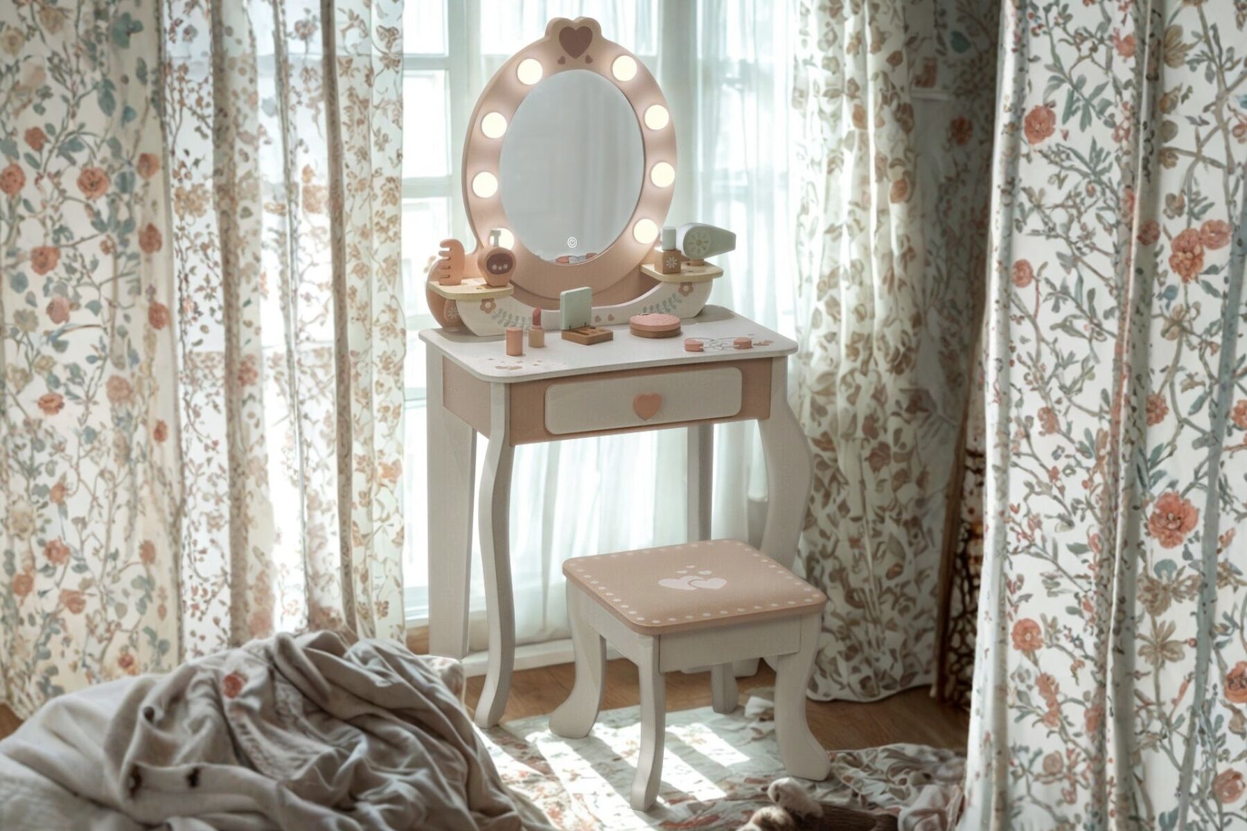 Dressing Table White Vanity 52x33x92.5cm