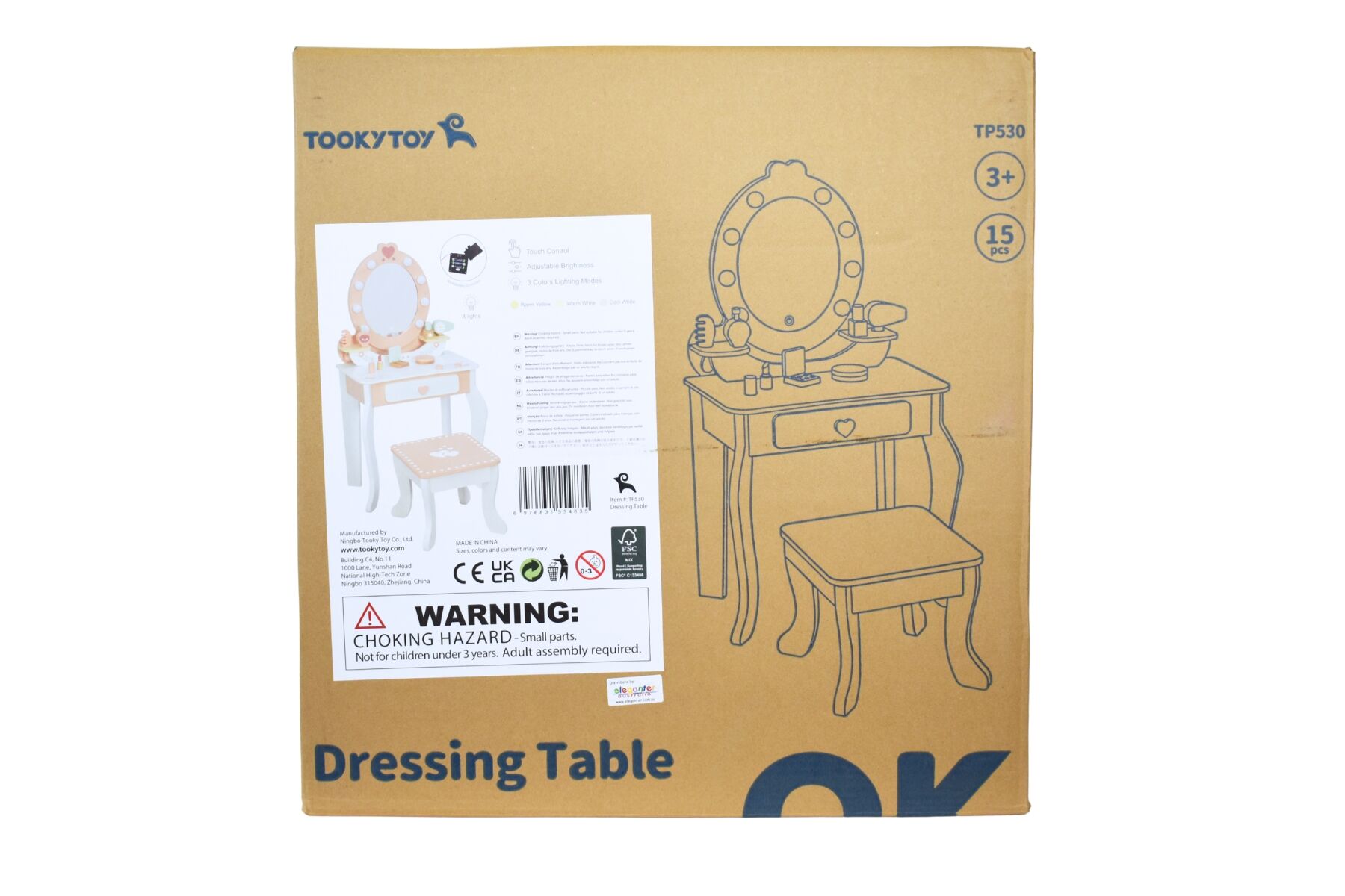 Dressing Table White Vanity 52x33x92.5cm