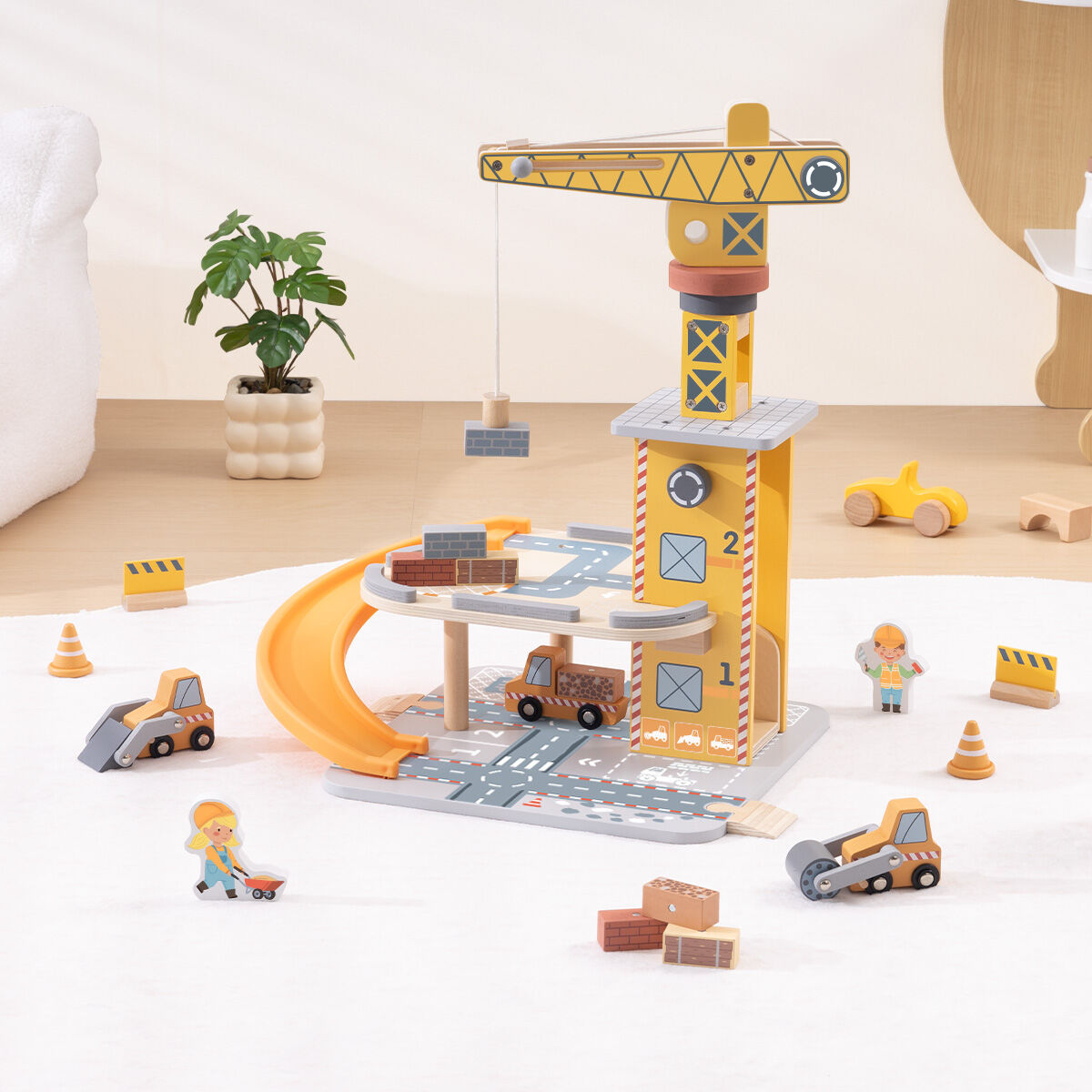Construction Crane Play Set 40x29x47cm