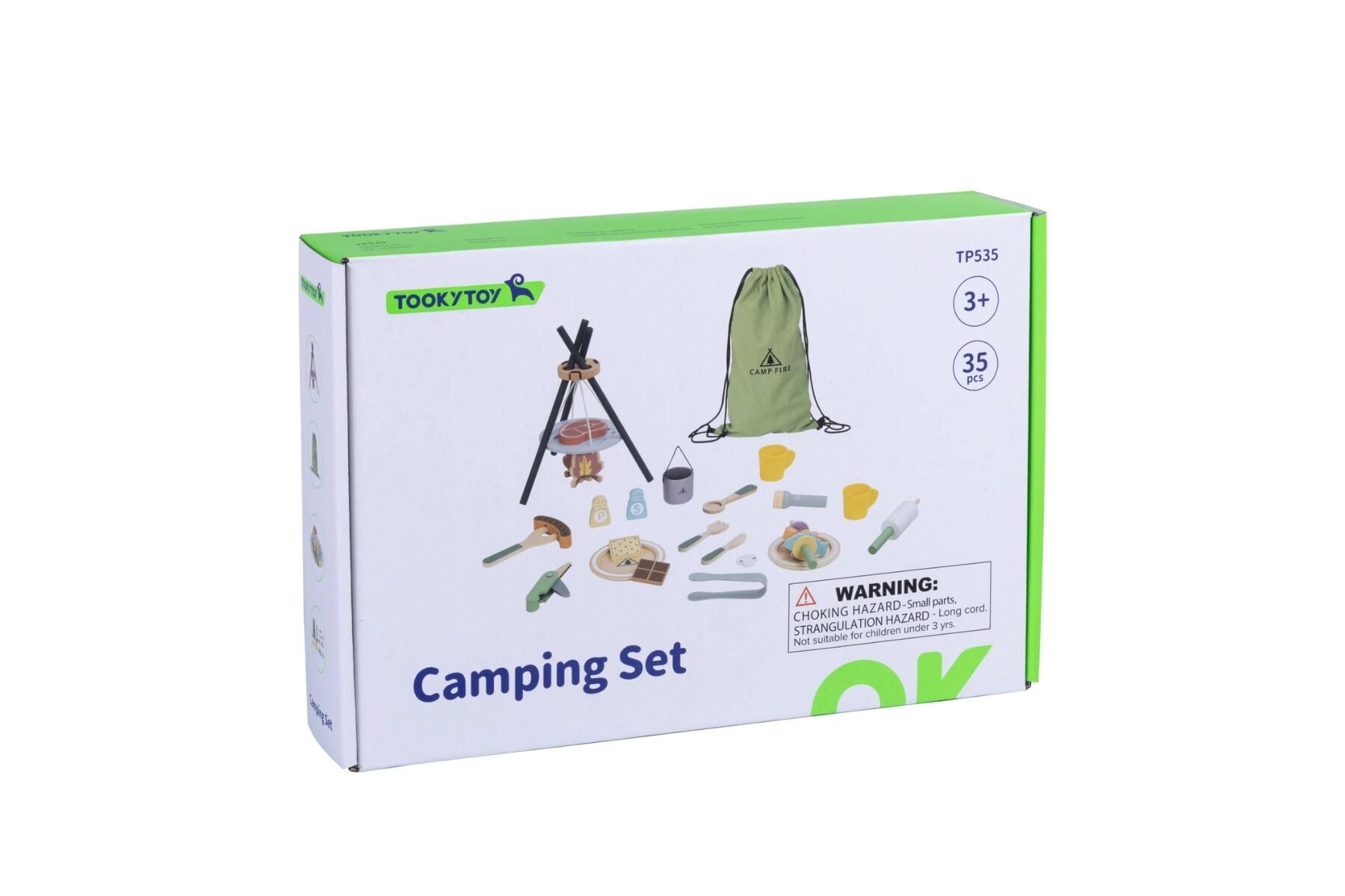 Camping Play Set Wooden 22x22x33cm