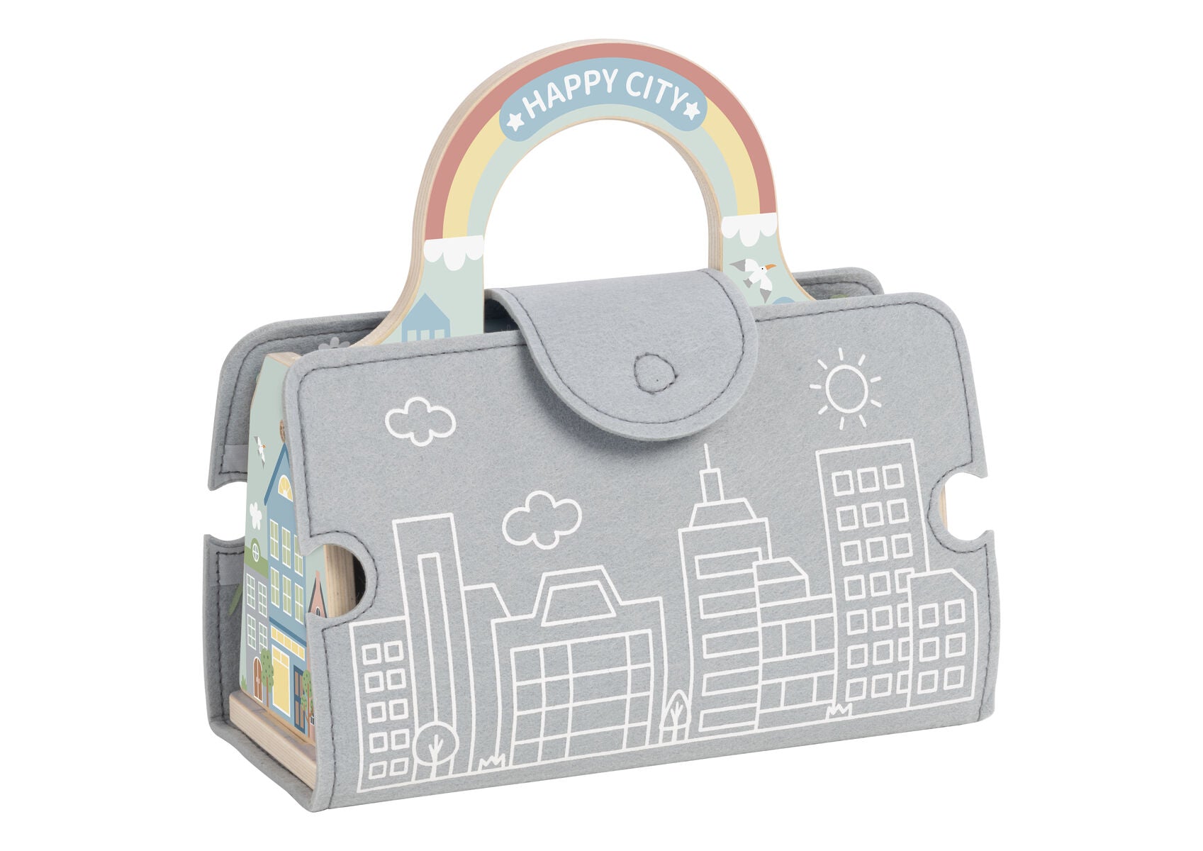 Portable City Play Set Foldout 21x9.5x22cm