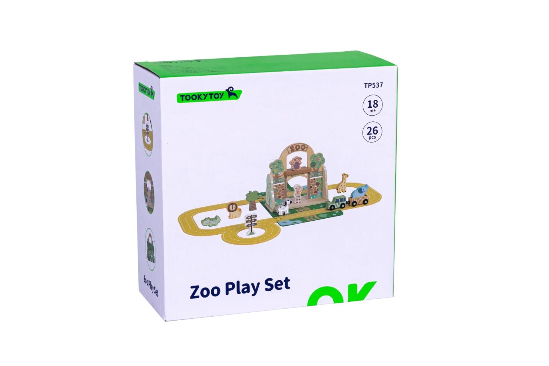 Portable Zoo Playset Felt 23x10x23cm