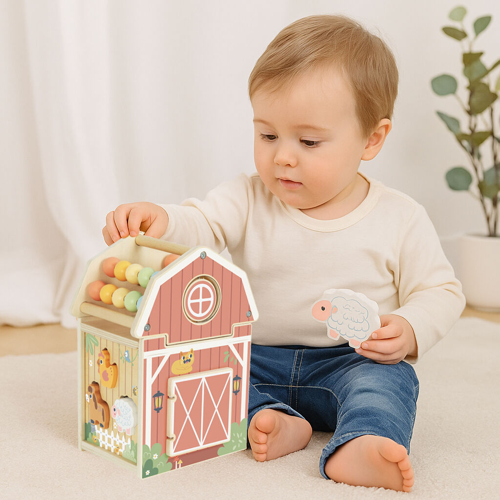 Farm Playhouse Interactive Toy 17x16.5x23.8cm