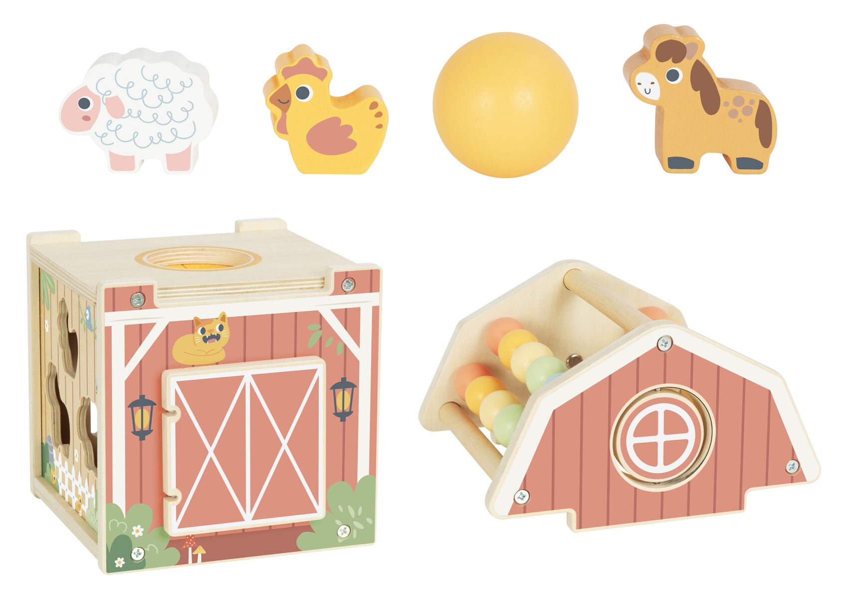 Farm Playhouse Interactive Toy 17x16.5x23.8cm