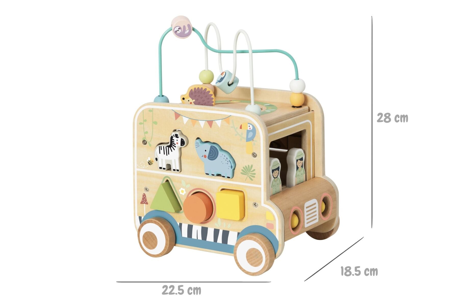Safari Vehicle Toy Playset 22.5x18.5x28cm
