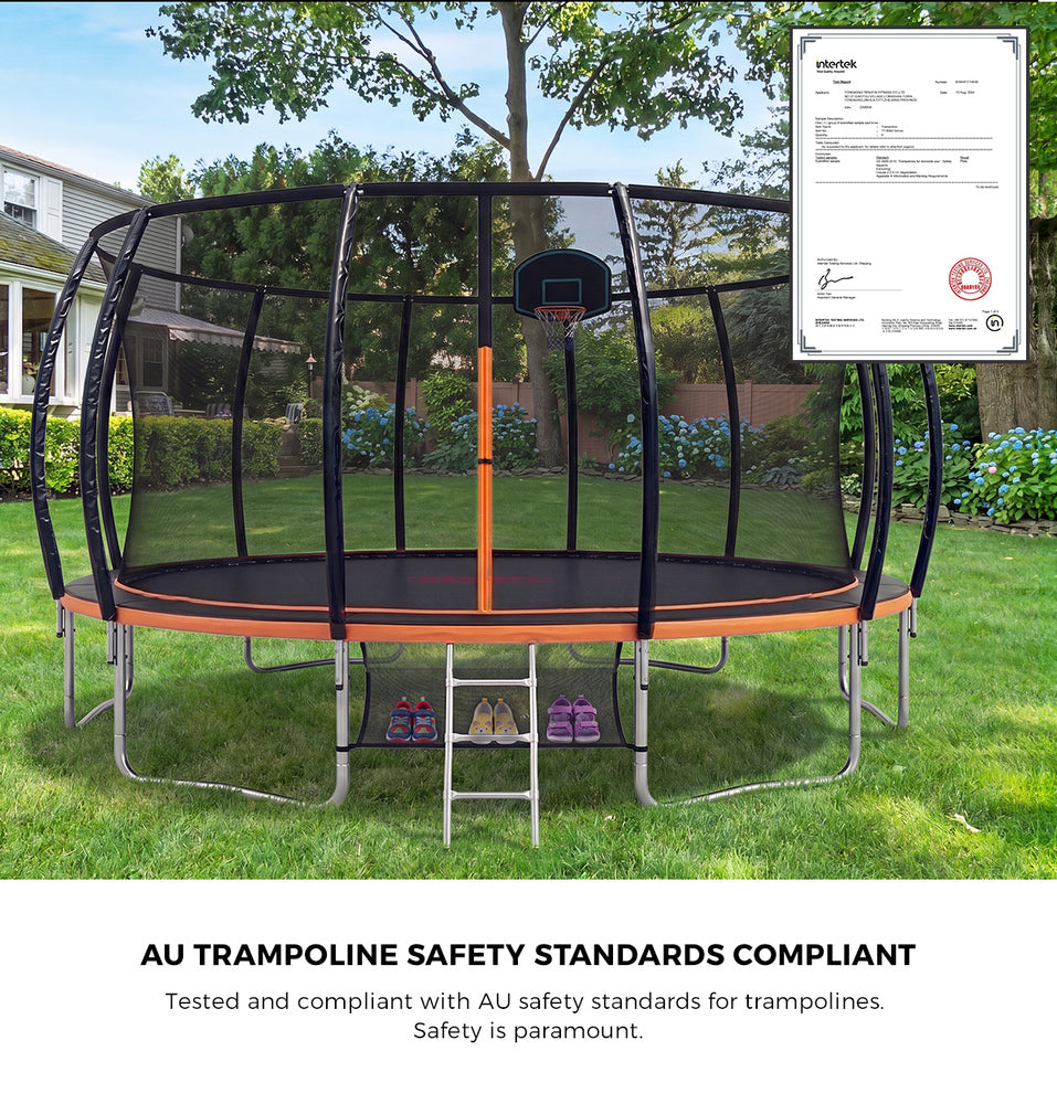 16ft Kids Trampoline Set 488x488x263cm