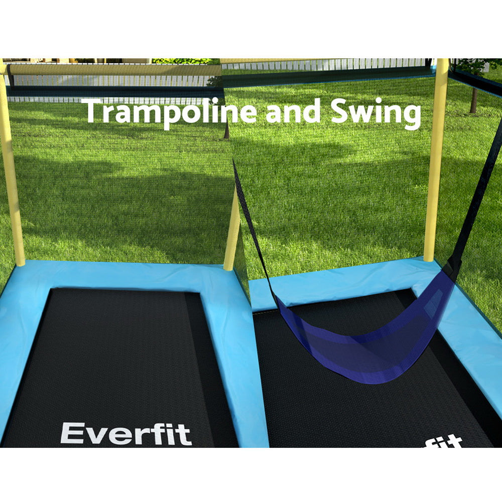 Bounce Swing 6FT Trampoline Adventure with Safety Net