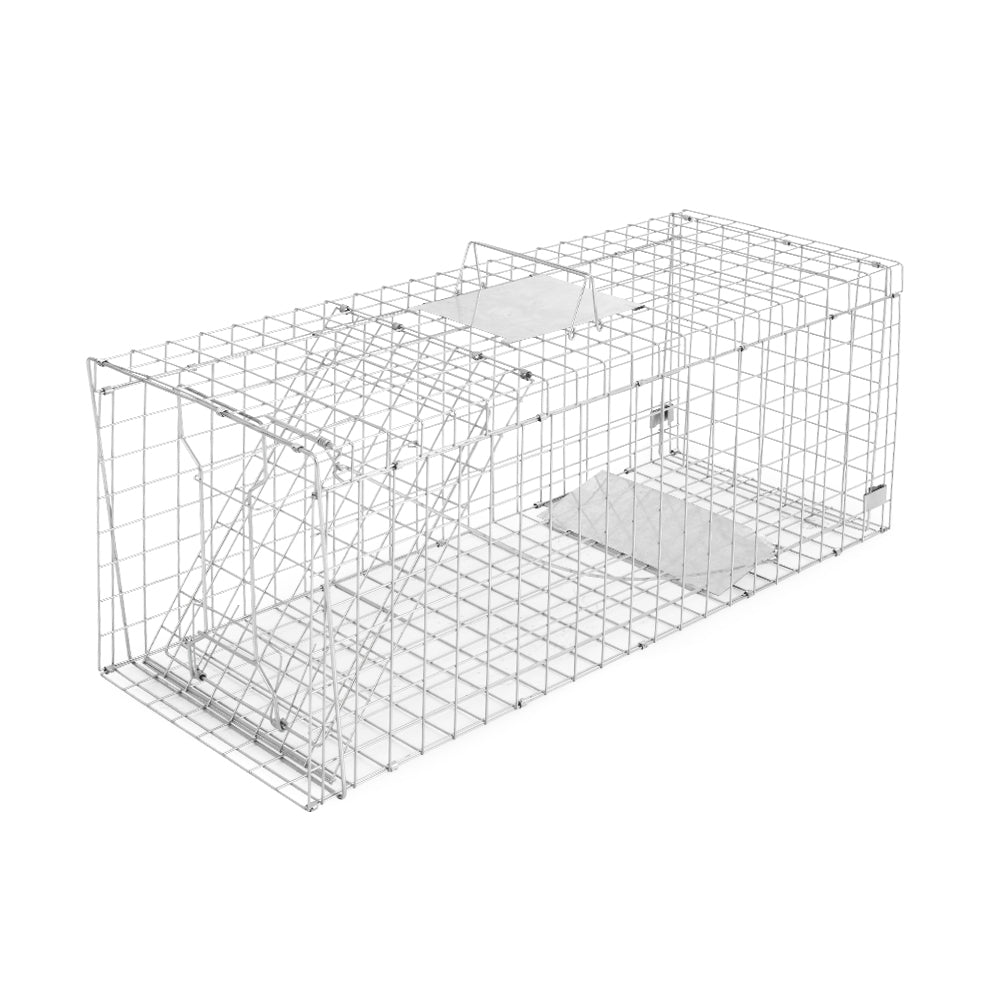 Large Humane Animal Trap Cage Galvanised Steel Foldable Live Catch
