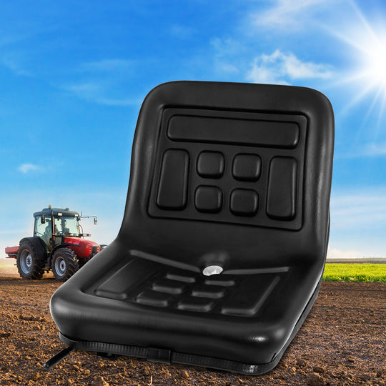 Giantz Armrest Bulldozer Universal - Tractor Seat Forklift Excavator Suspension Truck Chair Pu Leather