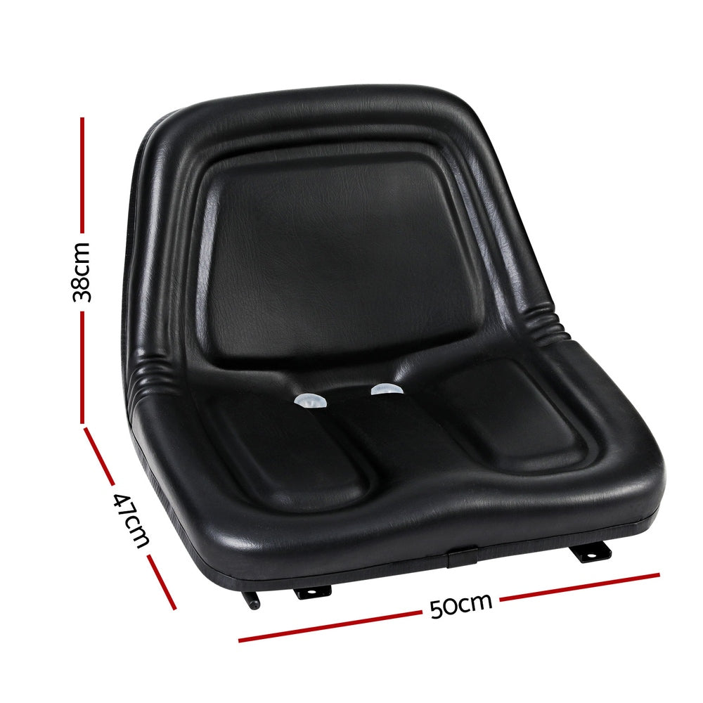 Tractor Seat with Backrest - PU Leather Universal | Forklift Chair