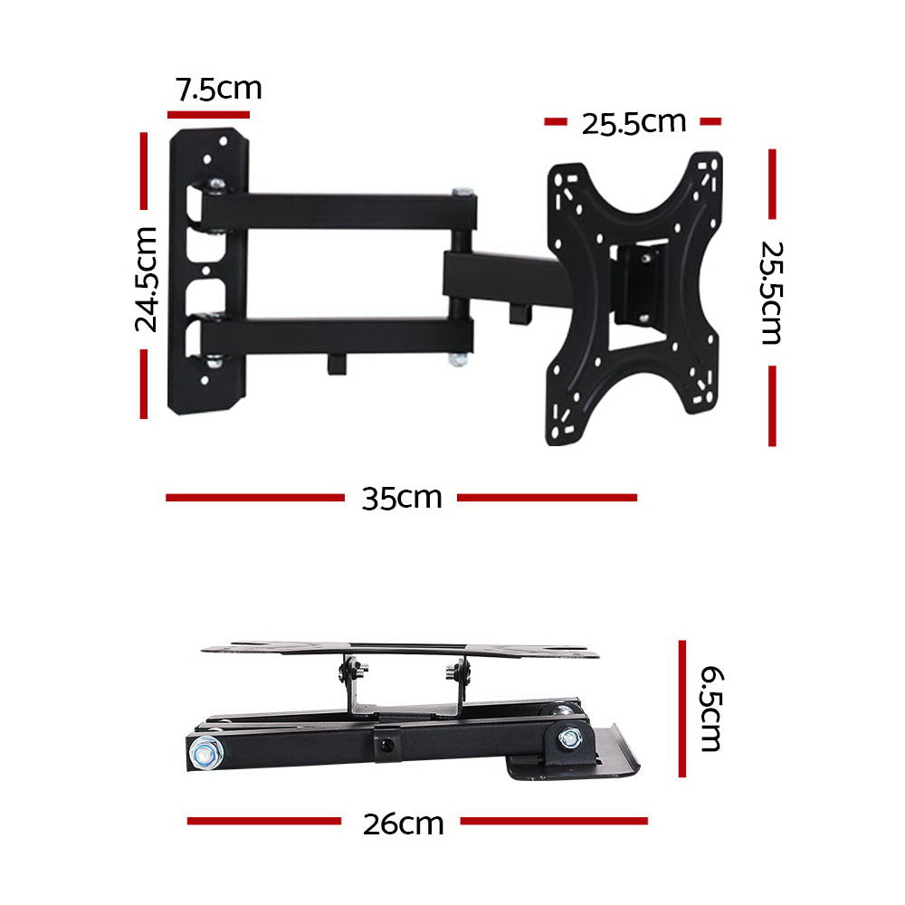 Strong-Arm Full Motion TV Wall Mount 17"-42" Adjustable Bracket