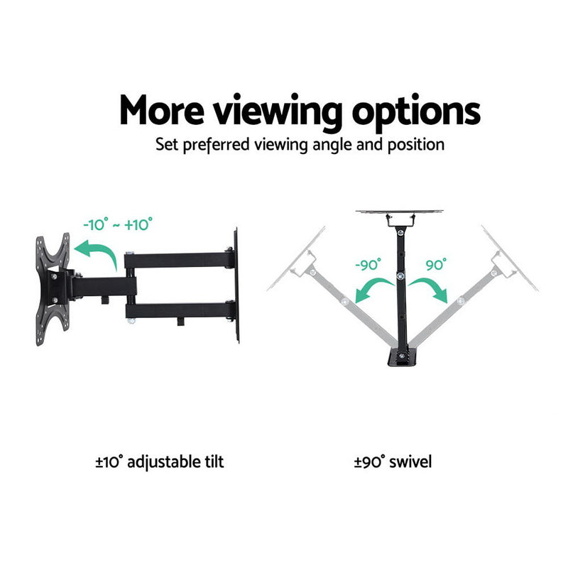 TV Wall Mount Bracket Tilt Swivel Full Motion 32 37 42 Inch
