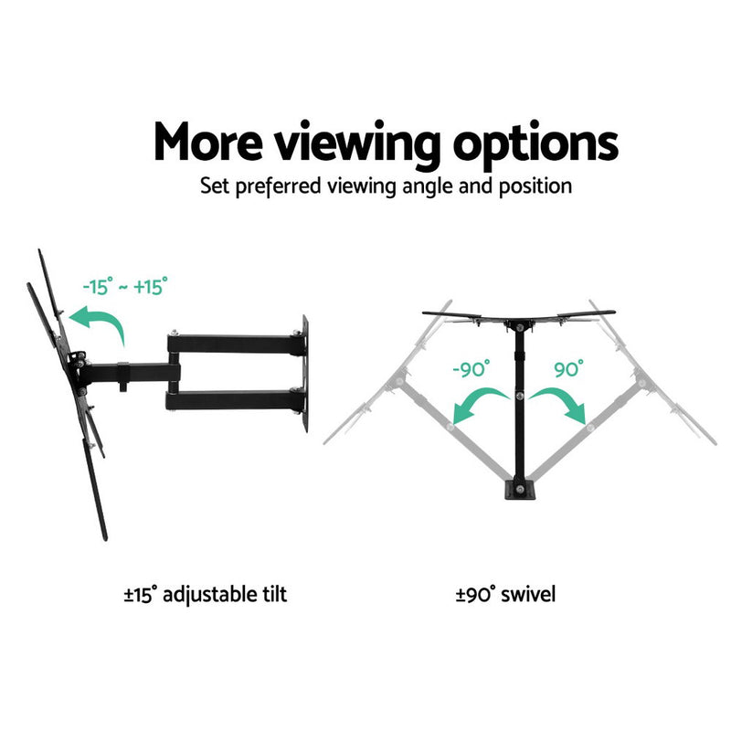 TVs & Accessories - Full Motion Tv Wall Mount Bracket (24"-50") Strong Arms