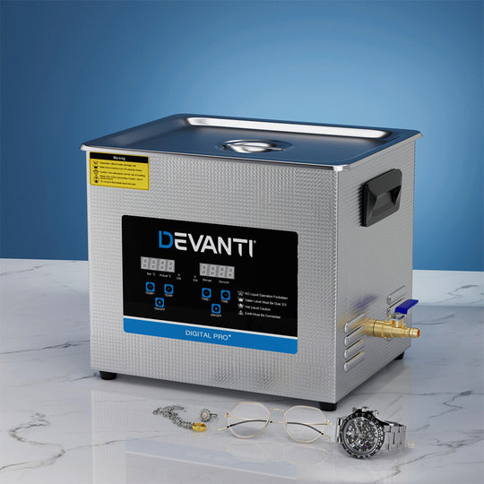 10L Ultrasonic Cleaner Heater Cleaning Machine Timer
