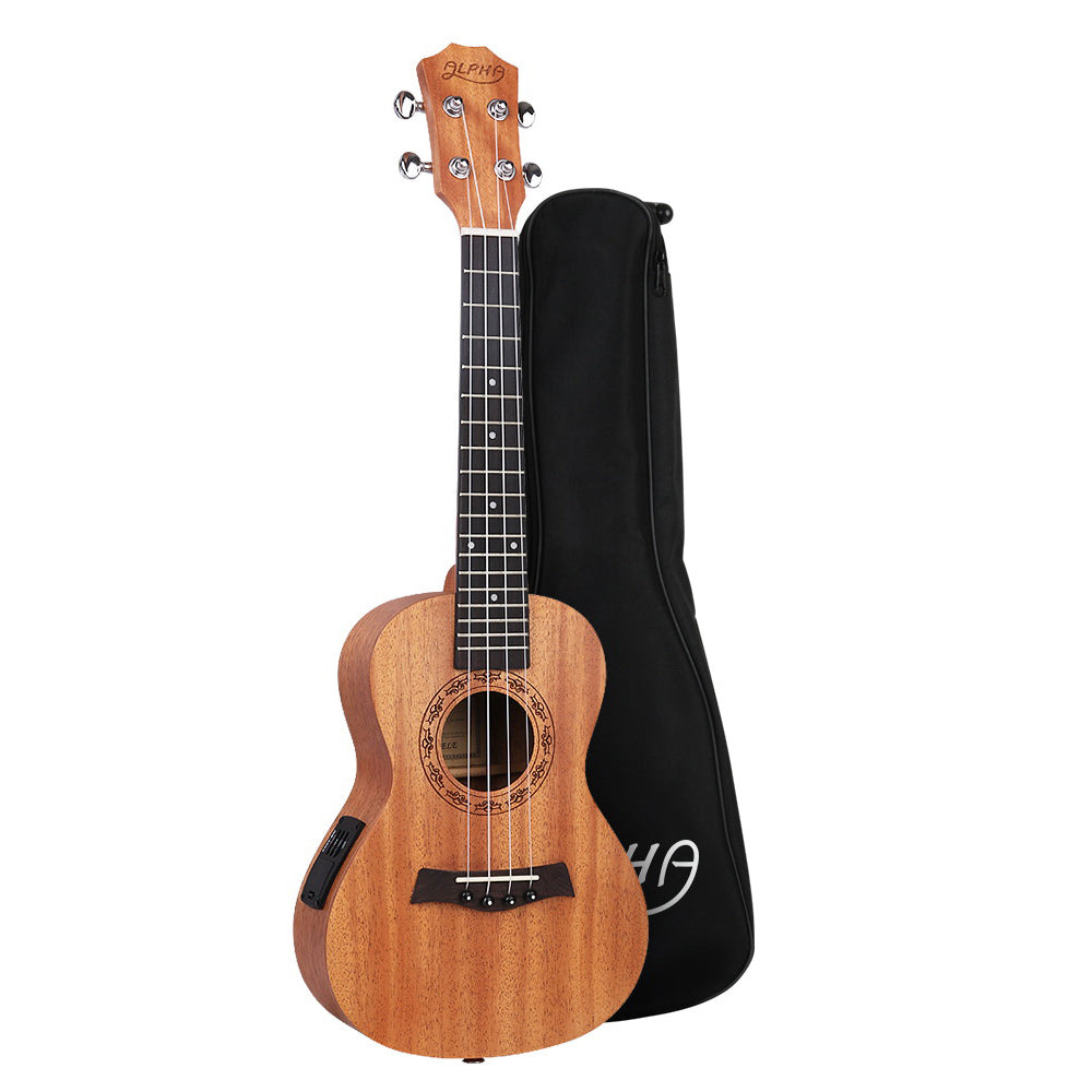 26 Inch Mahogany Tenor Ukulele Acoustic Uke with Protective Carry Bag