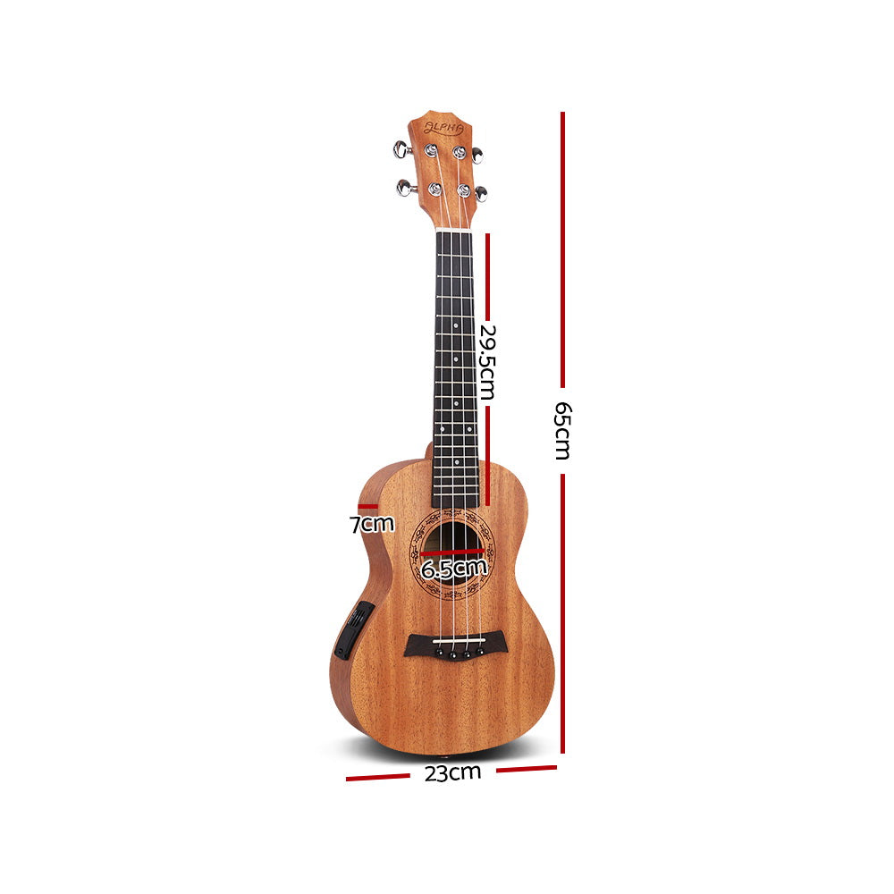 26 Inch Mahogany Tenor Ukulele Acoustic Uke with Protective Carry Bag