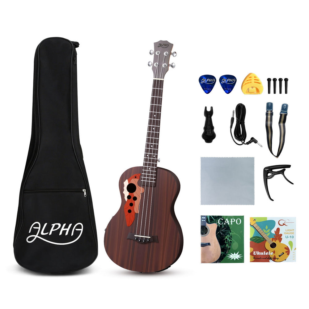 30 Inch EQ Ukulele 18 Frets Acoustic Electric Guitar for Beginners with Guitars