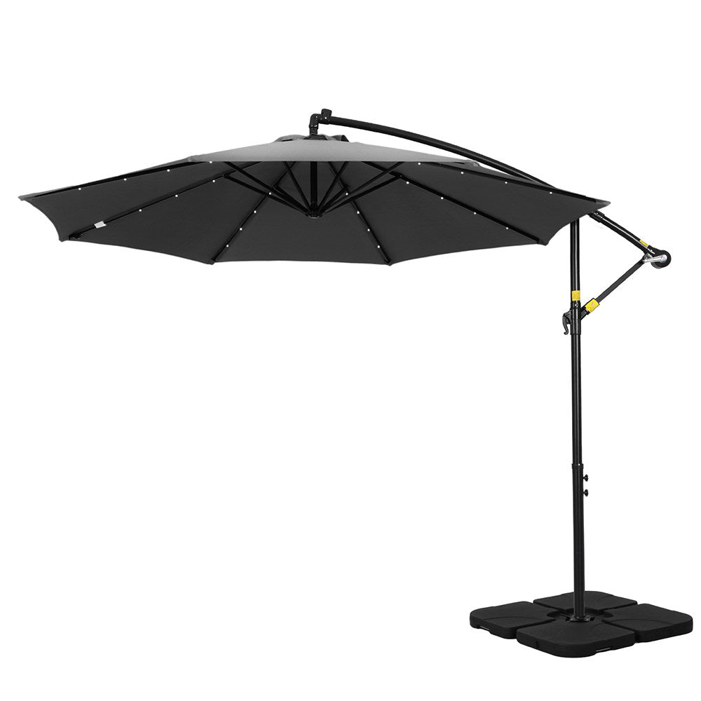 3M Outdoor Cantilever Umbrella with LED Base | Umbrellas & Sunshades