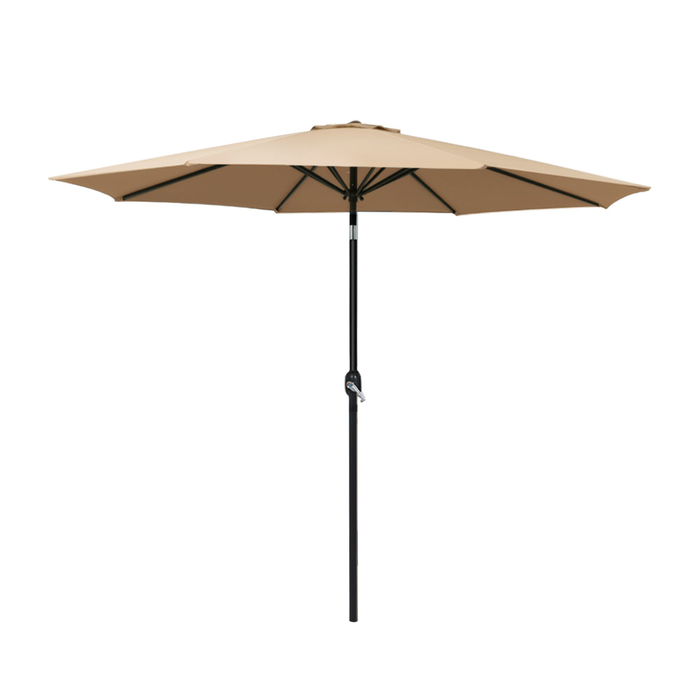 Outdoor Umbrella Umbrellas Beach Pole Garden Tilt Sun Patio Uv 2.7M with Umbrellas & Sunshades