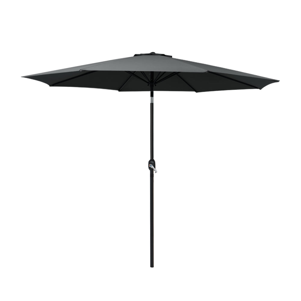 Outdoor Umbrella Umbrellas Beach Garden Tilt Sun Patio Deck Pole 2.7M with Umbrellas & Sunshades