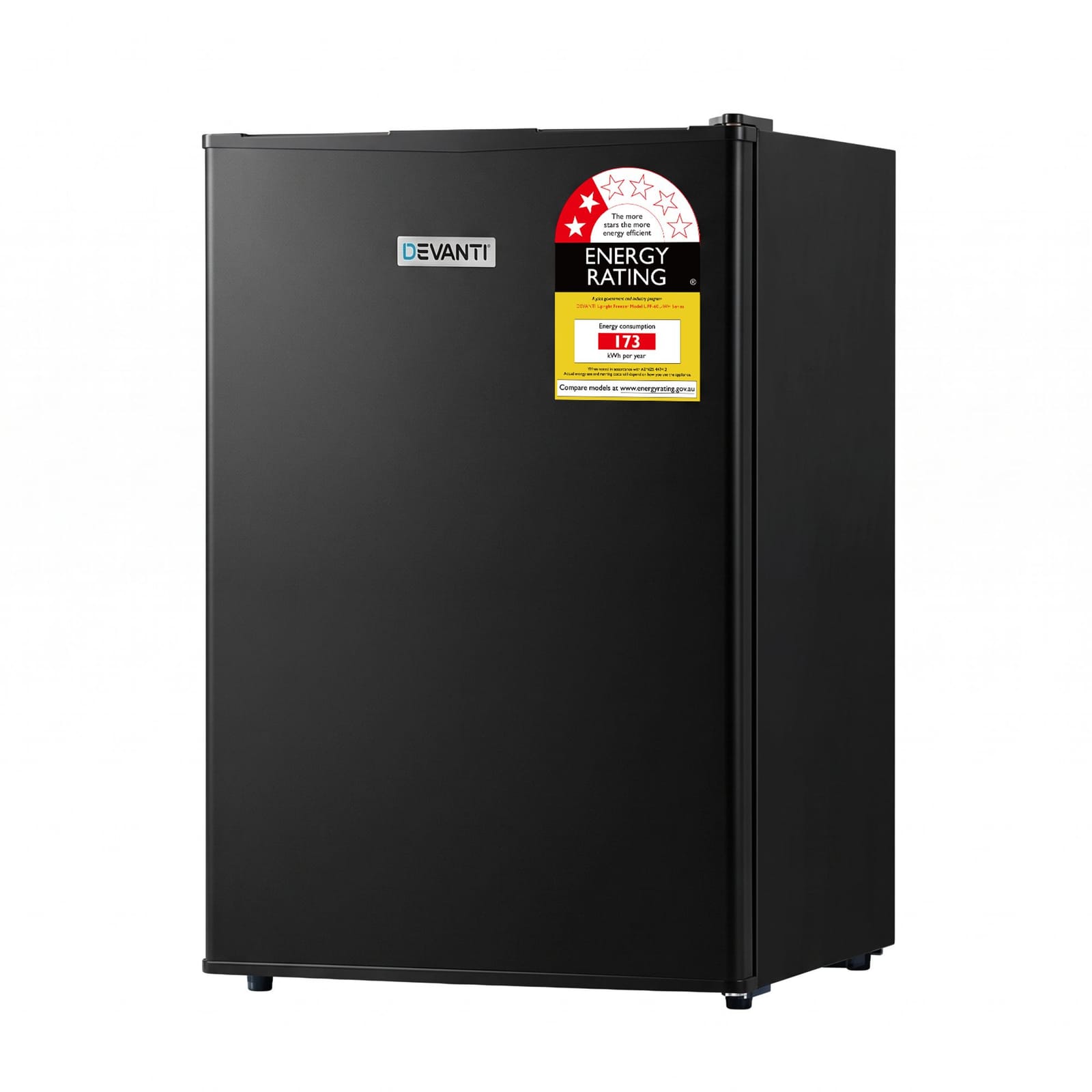 Compact Upright Freezer Black 45x45x62cm