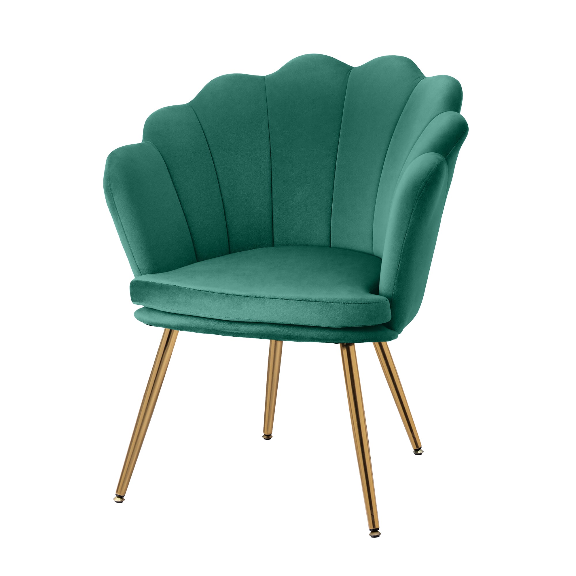 Armchair Callista Velvet Green Lounge Chair Upholstered Seating