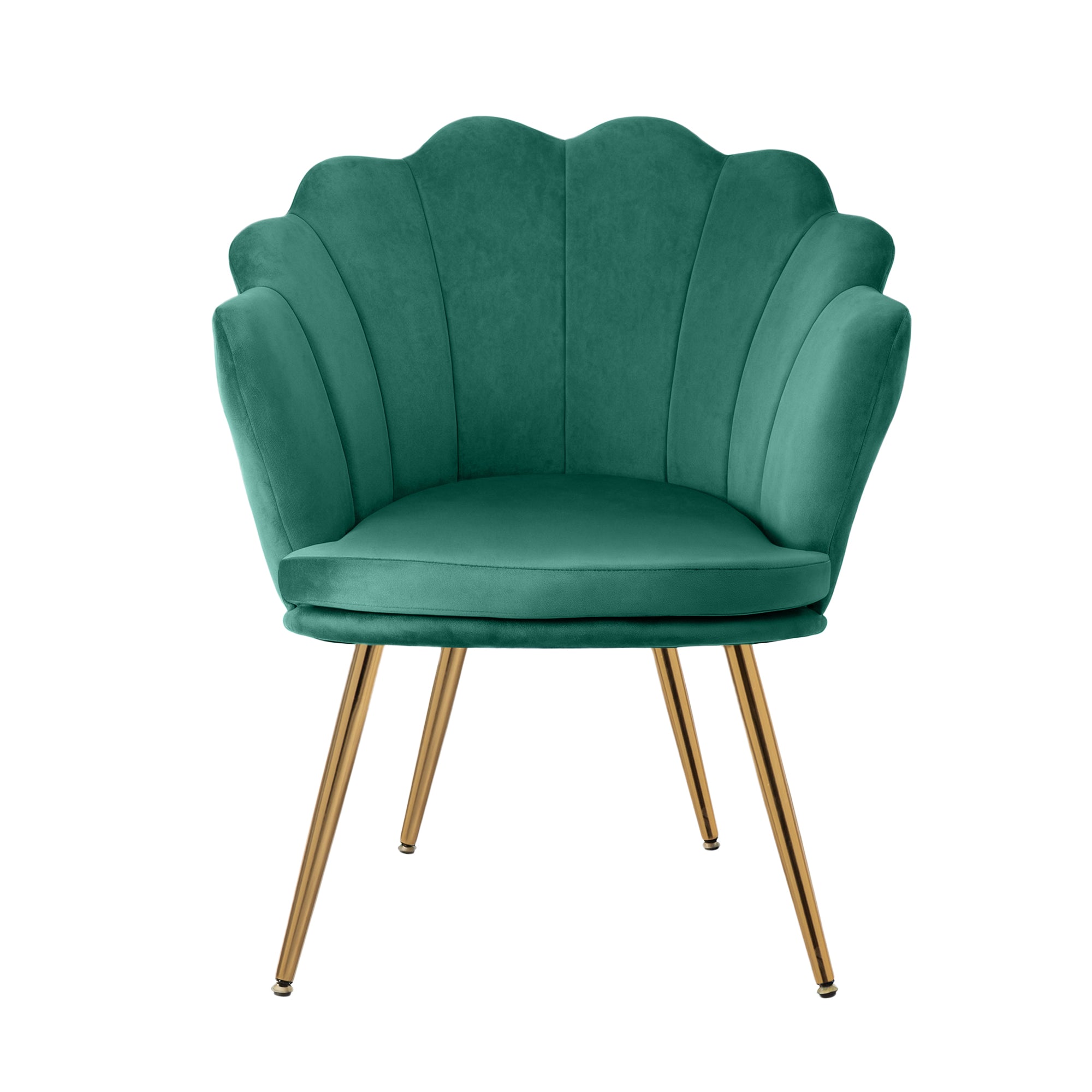 Armchair Callista Velvet Green Lounge Chair Upholstered Seating