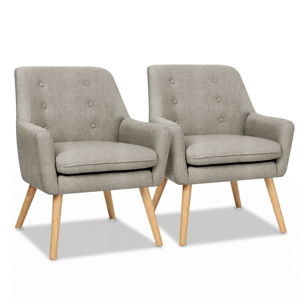 Beige chair 64x68x80cm, side view