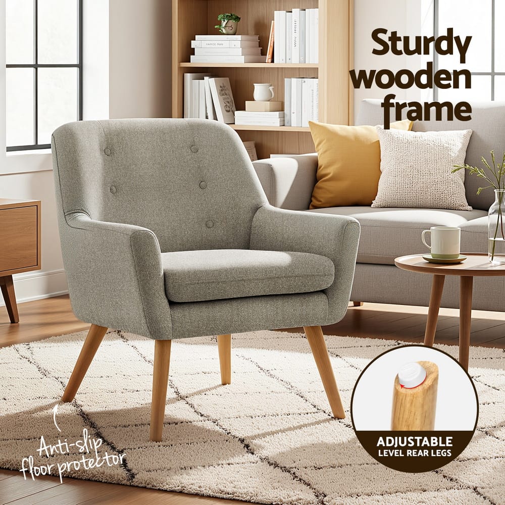 Beige chair 64x68x80cm, view 6