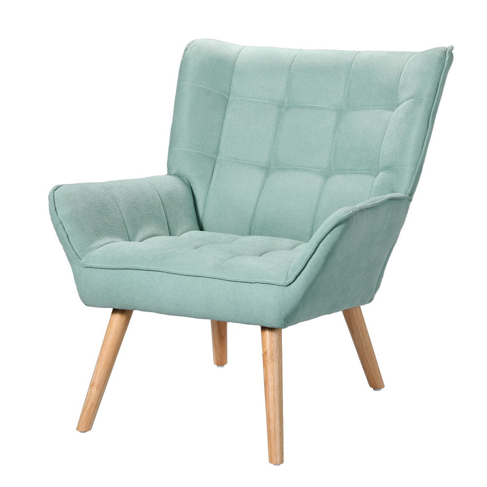 Armchair Lounge Chair Accent Chairs Sofa Linen Fabric Cushion Seat