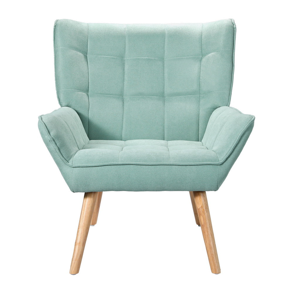 Armchair Lounge Chair Accent Chairs Sofa Linen Fabric Cushion Seat