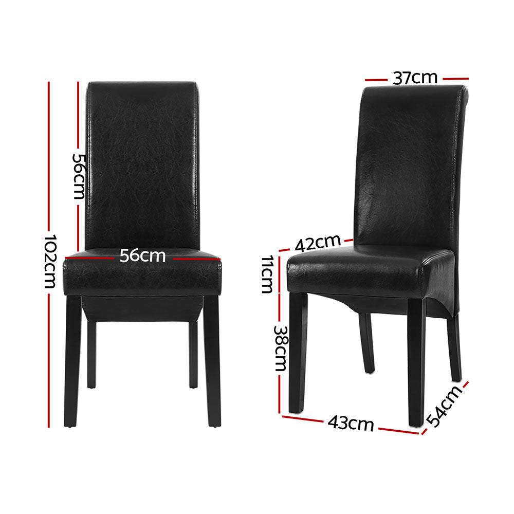 Beige colour - Comfortable Beige Linen Dining Chairs, Set of 4 with Wood Frame