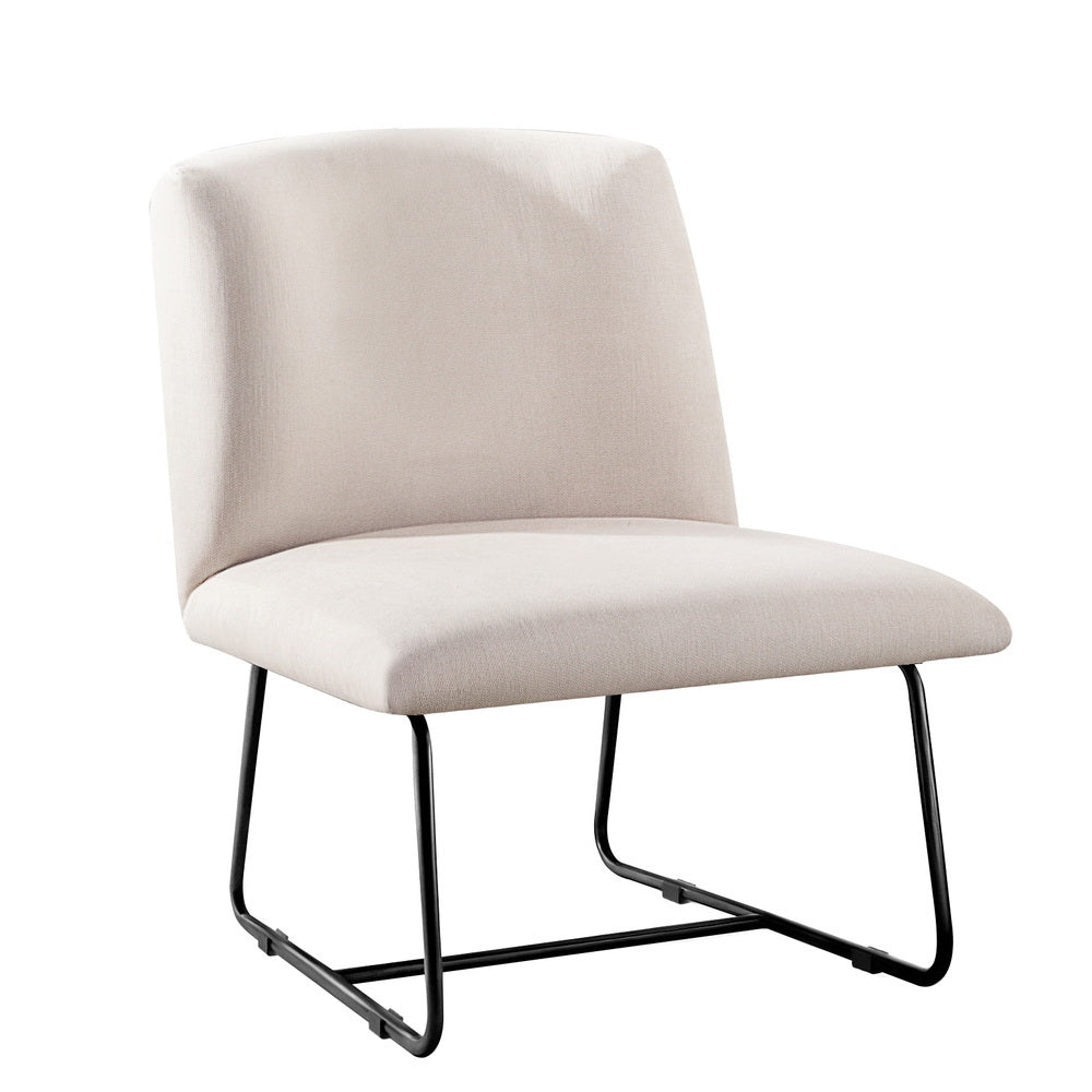 Beige colour - Accent Chair Armchair Cross Leg Beige