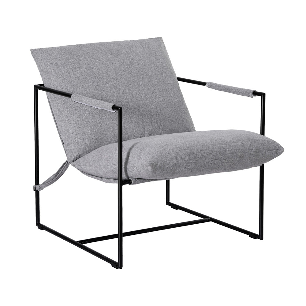 Grey Sling Armchair Lounge Chair – Comfortable Armchair Design