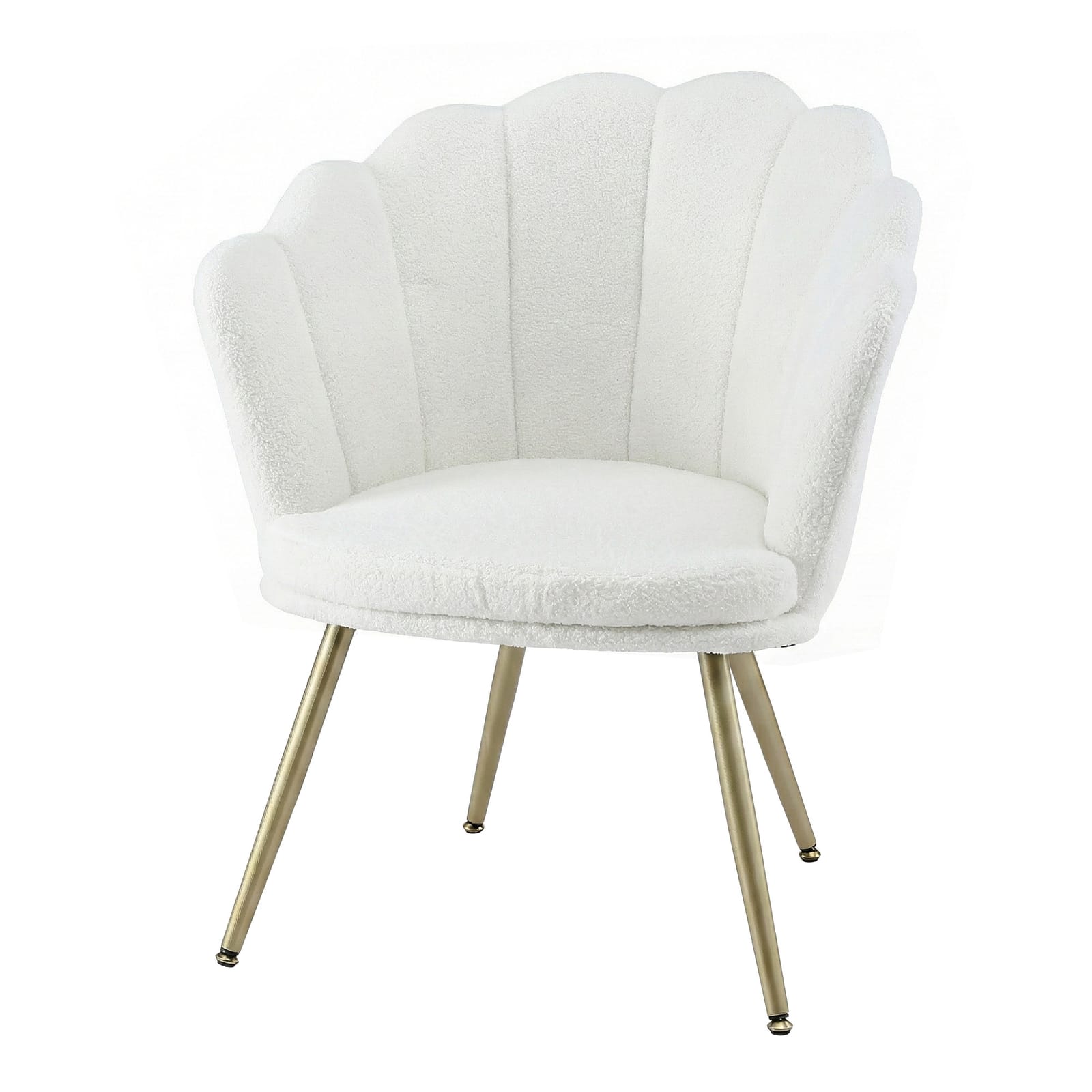 Teddy Fleece Armchair White 70x60x80cm