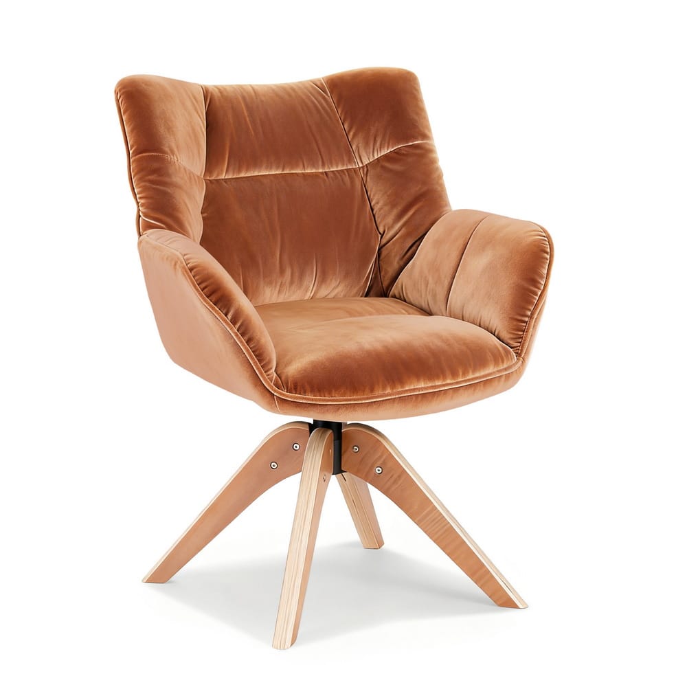 Brown chair 66x69x84cm, rear view