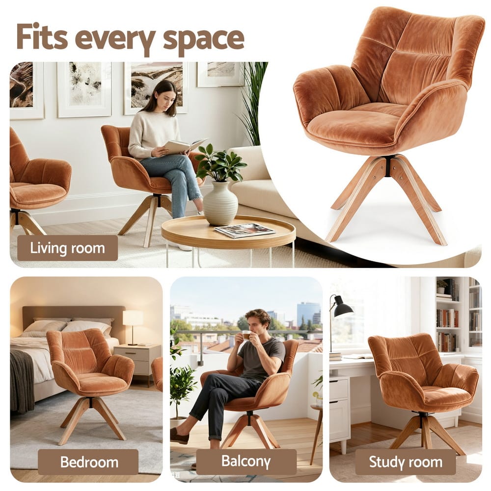 Brown chair 66x69x84cm, view 6