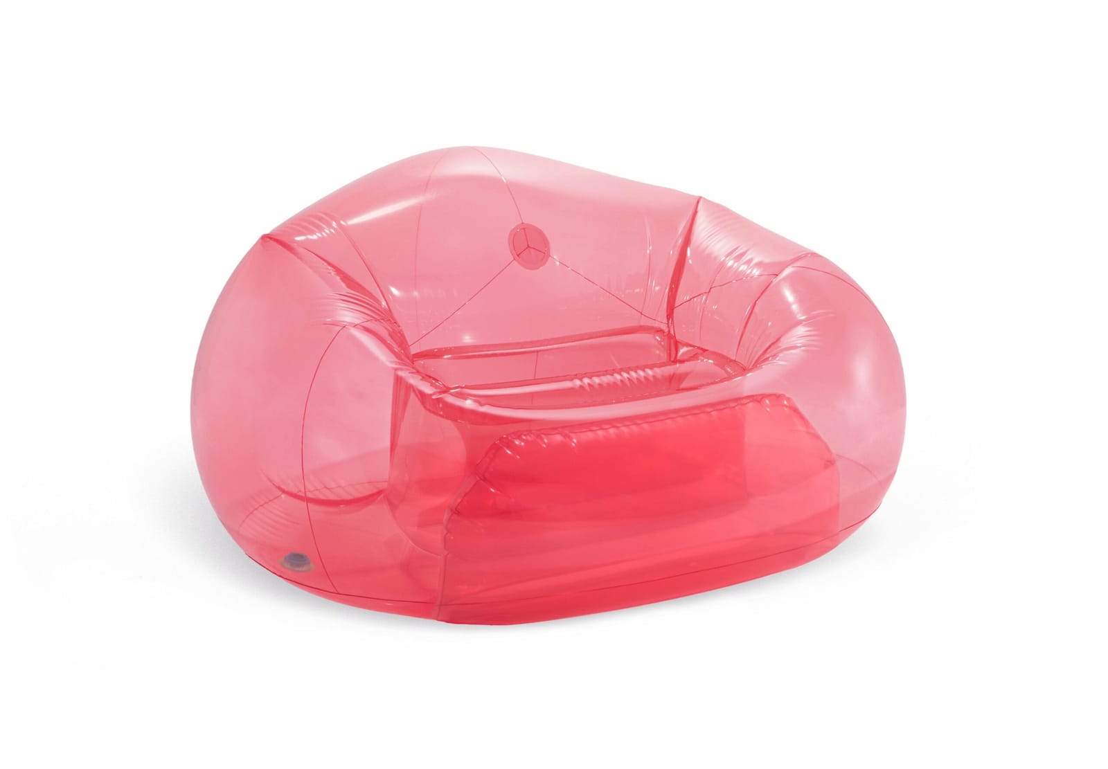 Pink Inflatable Arm Chair Compact 35x31x13cm