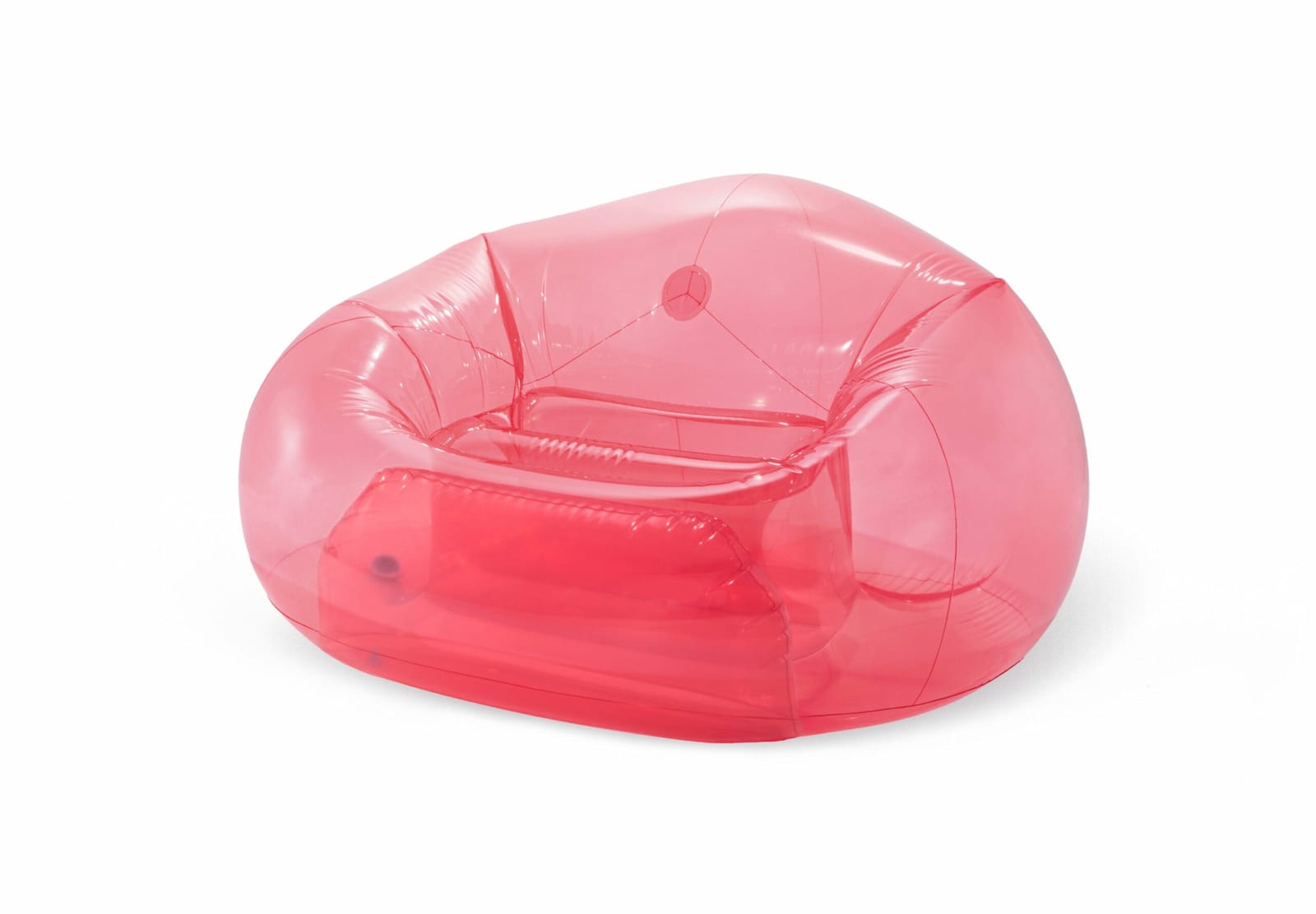 Pink Inflatable Arm Chair Compact 35x31x13cm