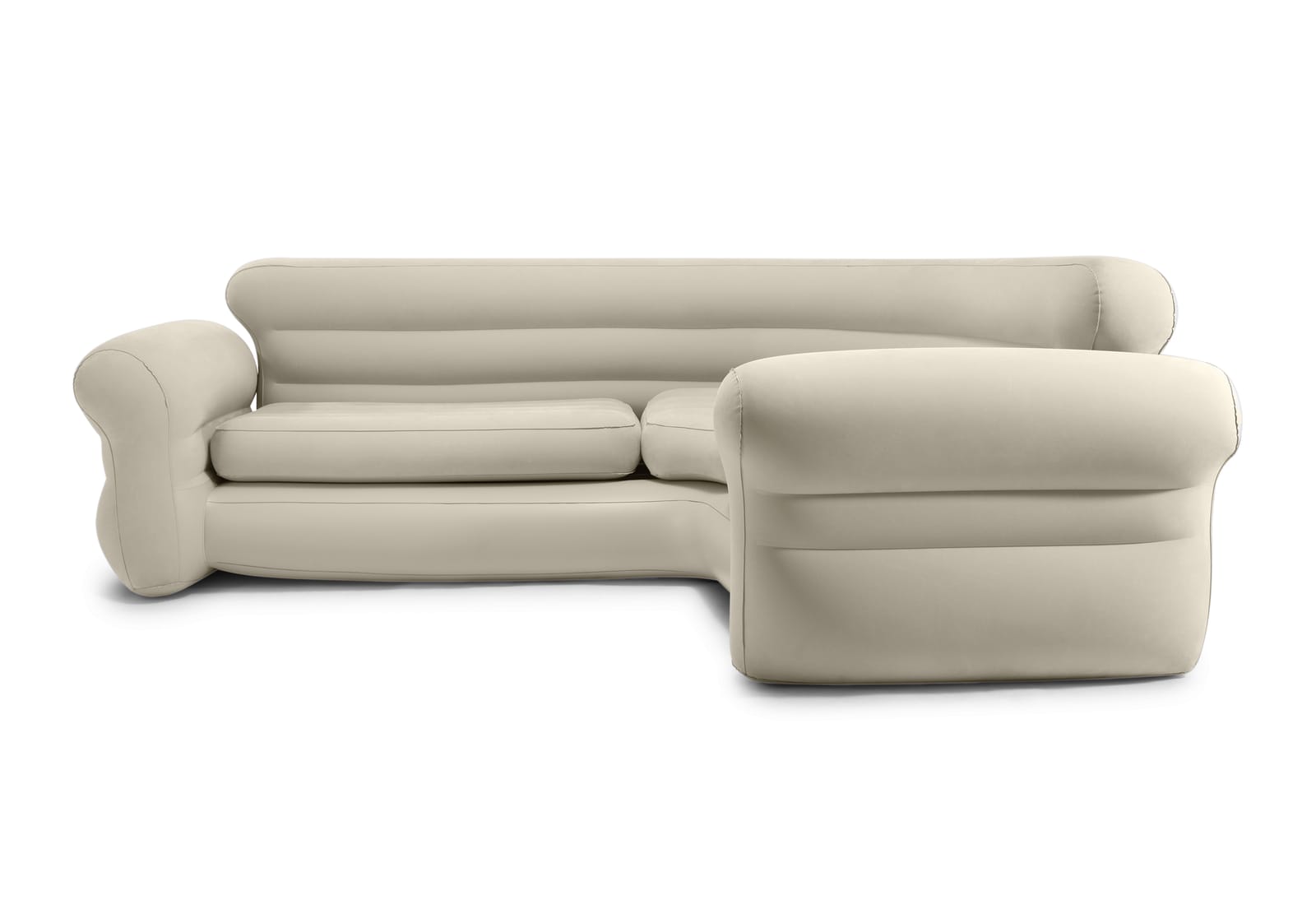 Inflatable Corner Sofa Beige 248x198x74cm