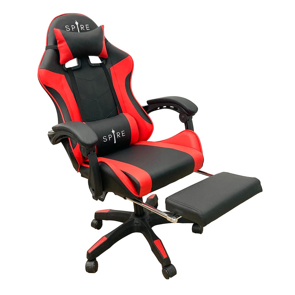Gaming Chair Adjustable Red Black 29x59x82cm