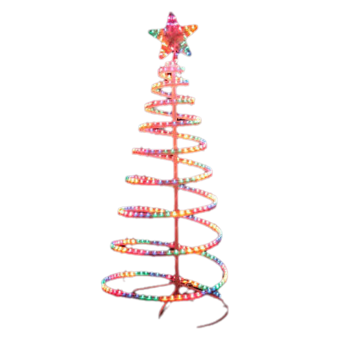 Outdoor Decorations & Lights - Led 145cm Rope Light Christmas Tree & Star Motif Xmas New