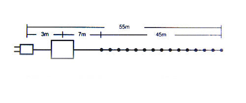 White colour - 55M Long 500 LED Fairy Rope Christmas Light in Ultra White